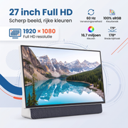 Oneproduct Draagbare TV 27 Inch met Accu - Google TV - Full HD