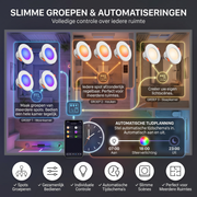 OneProduct Slimme RGB Inbouwspot 10W - Wifi & Bluetooth - Wit
