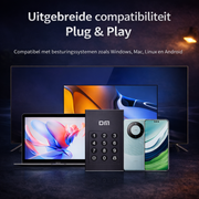 Perfect Speed Externe SSD 256GB - USB-C - Pincode Beveiliging - 520MB/s - Zwart