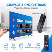 OneProduct Android TV Stick 4K - Smart Streaming Stick met Bluetooth & Dual-Band Wifi