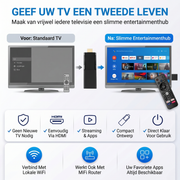 OneProduct Android TV Stick 4K - Smart Streaming Stick met Bluetooth & Dual-Band Wifi