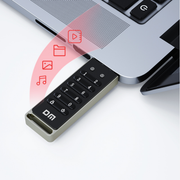 Perfect Speed USB Stick 64GB met Pincode - USB 3.2 Beveiligde Flash Drive - zilver / zwart