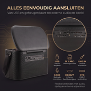 Oneproduct Karaoke Set met 11,6 Touchscreen - 2 Microfoons - Android - Bluetooth
