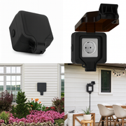 Oneproduct Buiten Stopcontact IP66 Zwart - Waterdichte Tuincontactdoos voor Buiten