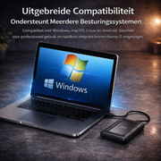 DM Externe Harde Schijf 500GB - USB-C HDD - Stootvaste Portable Opslag - Zwart