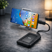 DM Externe Harde Schijf 500GB - USB-C HDD - Stootvaste Portable Opslag - Zwart