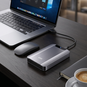 DM Externe Harde Schijf 500GB Antraciet - USB 3.2 Portable HDD van Metaal
