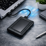 DM Externe Harde Schijf 2TB - USB C HDD - Stootvaste Portable Opslag - Zwart