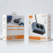 LDNIO Stekkerblok met USB-C 45W - 2 Stopcontacten & Snellader - 2 USB-C - 2 Meter Kabel