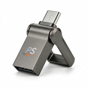 Perfect Speed Mini USB Stick 32GB - USB-C & USB-A - Compacte Dual USB Stick - Black Edition