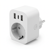 Oneproduct Slimme Stekker met USB C - 16A  Energiemeter - Wifi - Tuya & Smart Life