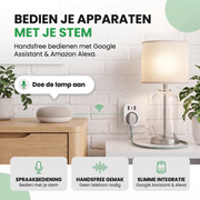 Oneproduct Slimme Stekker met USB C - 16A  Energiemeter - Wifi - Tuya & Smart Life
