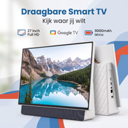 Oneproduct Draagbare TV 27 Inch met Accu - Google TV - Full HD