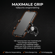 OneProduct MTB Telefoonhouder van Aluminium - Universeel - Oranje