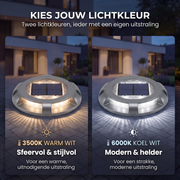 Oneproduct Solar Opritverlichting Grijs 6000K Koel Wit - Opritlamp op Zonne energie
