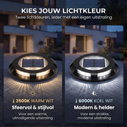 Oneproduct Solar Opritverlichting Zwart - 6000K Koel Wit - LED op Zonne-energie
