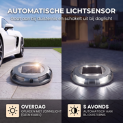 Oneproduct Solar Opritverlichting Grijs 6000K Koel Wit - Opritlamp op Zonne energie