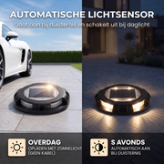 Oneproduct Solar Opritverlichting - 3500K Warm Wit - Zwart - Overrijdbaar tot 20 Ton
