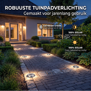 Oneproduct Solar Opritverlichting Grijs - 3500K Warm Wit - LED op Zonne-energie