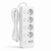 Oneproduct stekkerdoos wit met USB-C en 4 USB poorten