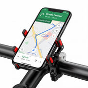 OneProduct telefoonhouder fiets rood aluminium smartphone houder voor e-bike MTB scooter en brommer