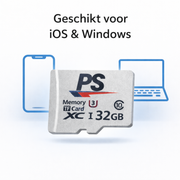 Perfect Speed Micro SD Kaart 32GB - U3 Class 10 - Inclusief SD Adapter - Zwart