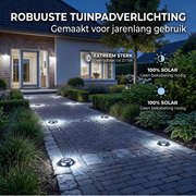 Oneproduct Solar Opritverlichting Zwart - 6000K Koel Wit - LED op Zonne-energie