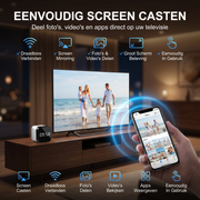 OneProduct Smart Media Hub 8K - Android 14 - Anndroid Box met LED Klokdisplay
