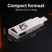 Perfect Speed USB Stick 16GB met USB-C & USB-A - USB 3.2 OTG
