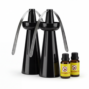 ByeByeFly vliegen verjager set 2 stuks met olie voor BBQ en buitengebruik