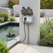 Oneproduct Dubbel Buitenstopcontact IP66 Grijs - Waterdichte Wandcontactdoos voor Buiten